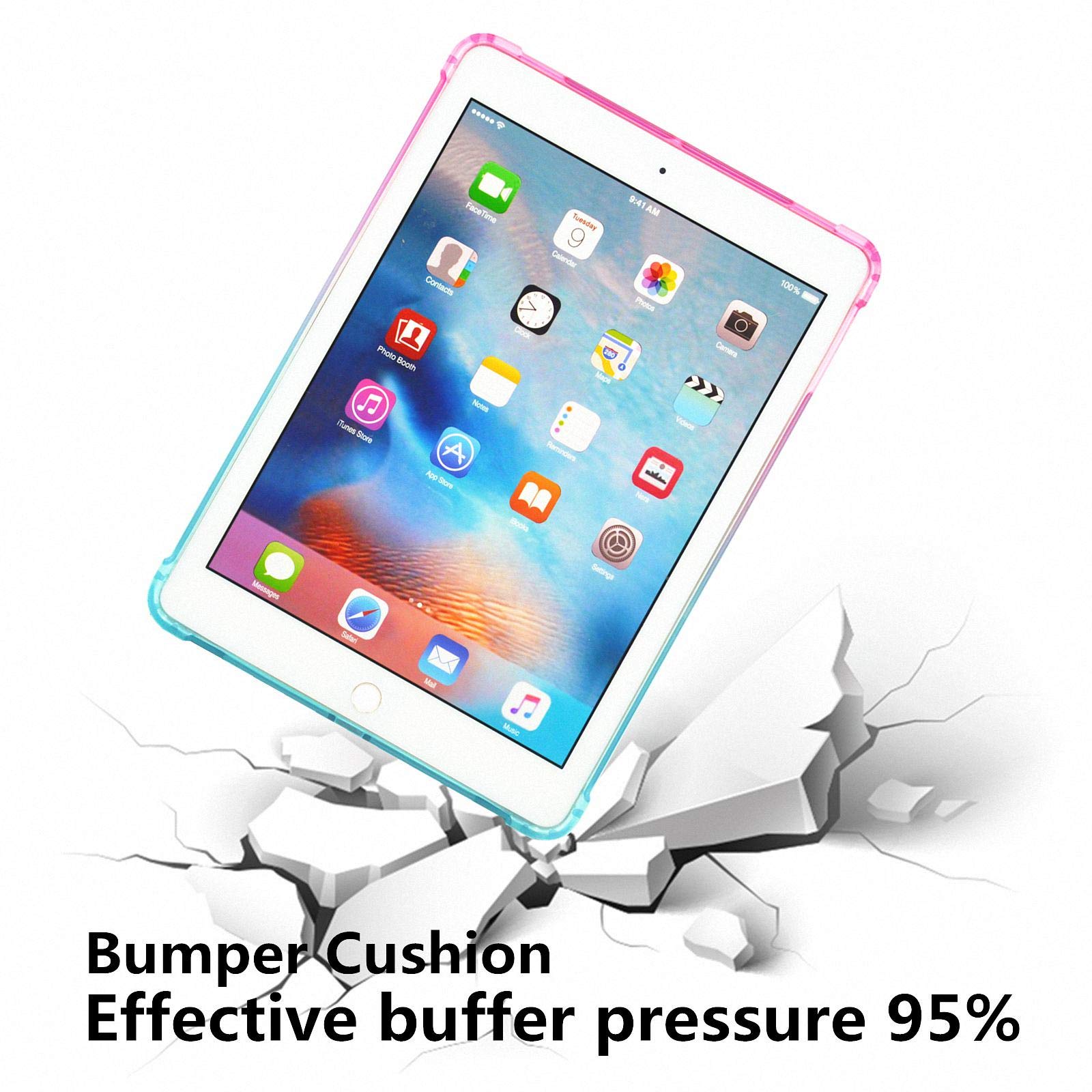 Translucent Frosted Shockproof TPU Case for Apple iPad 9.7