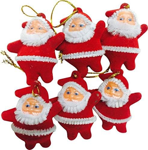 Mini Red Santa Claus Ornaments for Christmas Tree - Festive Holiday Decor for Home, Office & Gifts - Perfect for Xmas Party, Mantel & Holiday Decorating