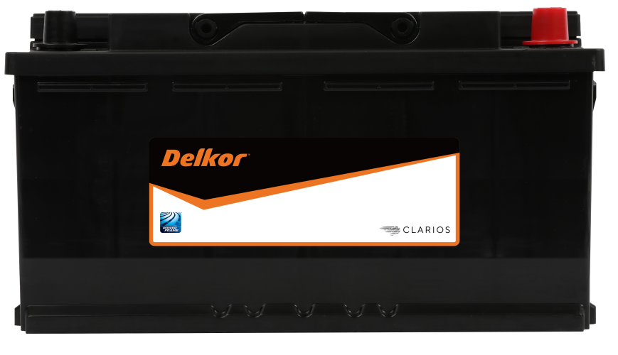 Delkor DIN100 / DIN110 Calcium Battery 61044 - High Performance Car Battery for Reliable Starting Power | Ideal for Daily Commuting, Long Road Trips, and Extreme Weather Conditions
