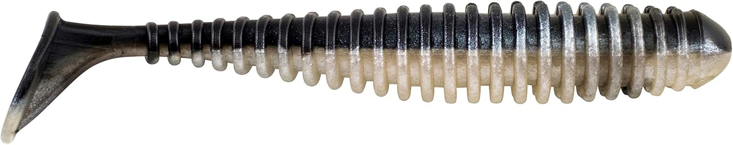 Berkley PowerBait Power Swimmer Ripple Body with Paddle Tail Fishing Lure - Perfect for Bass, Trout, and Walleye Fishing in Lakes and Rivers