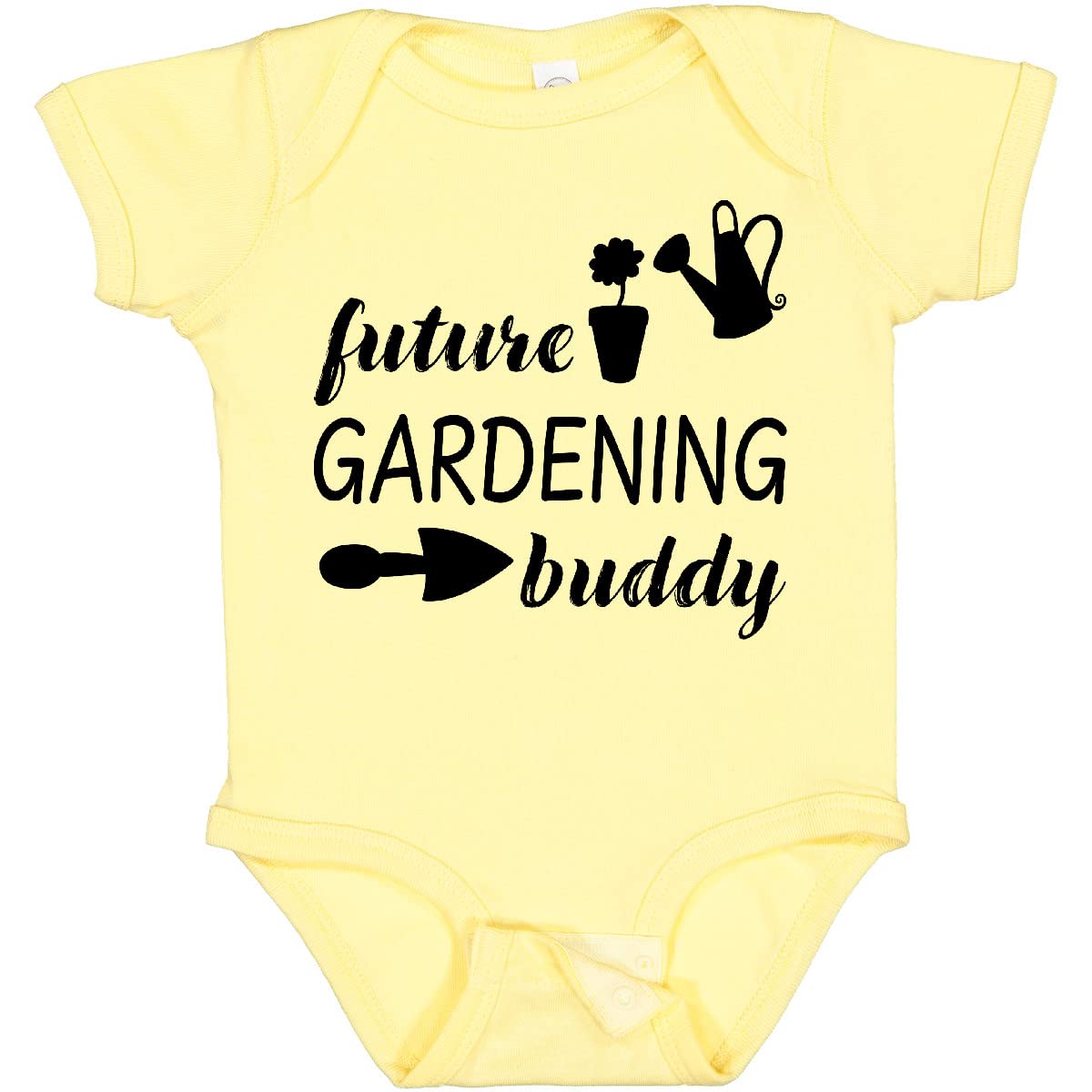 Inktastic Future Gardening Buddy Baby Bodysuit - Cute Organic Cotton Onesie for Toddlers & Infants - Perfect for Outdoor Play, Gardening Activities & Family Bonding Time