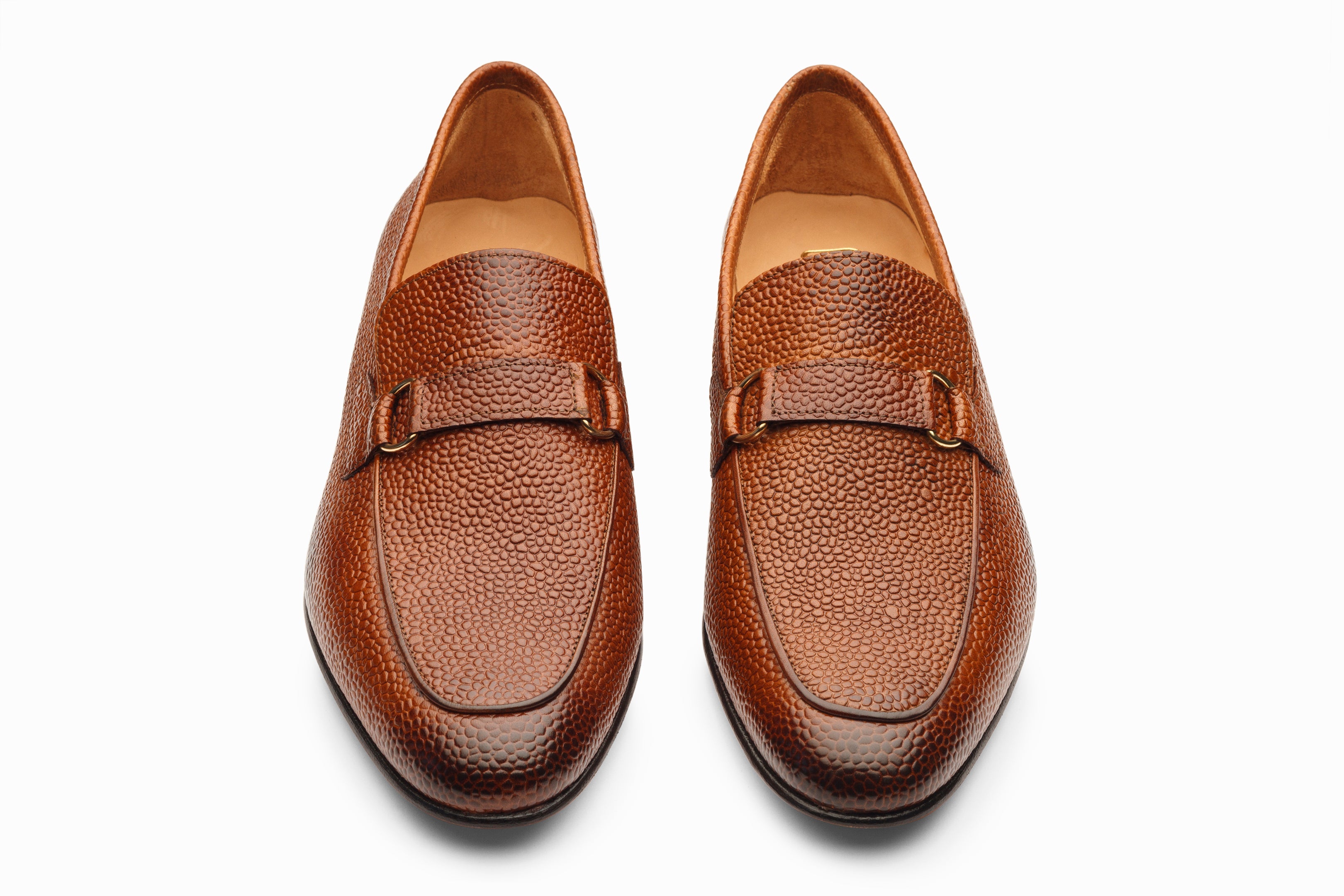 Premium Lorenzo Leather Loafers for Men - Cedar Grain Genuine Leather Slip-On Dress Shoes - Comfortable & Stylish for Office, Business Casual & Formal Occasions