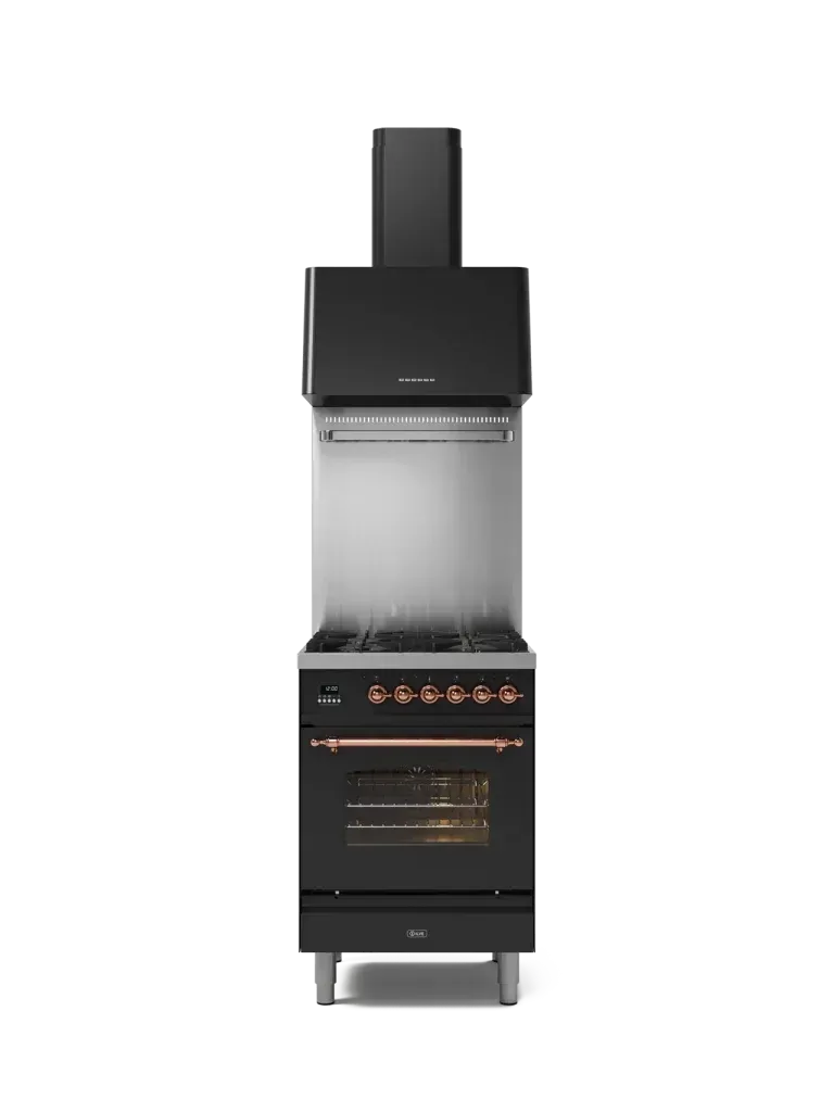 ILVE Nostalgie 60cm Enameled Steel Single Oven Range Cooker - Premium Kitchen Appliance for Baking, Roasting & Cooking | Perfect for Home Chefs & Modern Kitchens