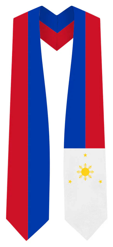 International Flag Graduation Stole - Multicolor Sash for Graduation Ceremony - Perfect for High School & College Commencement