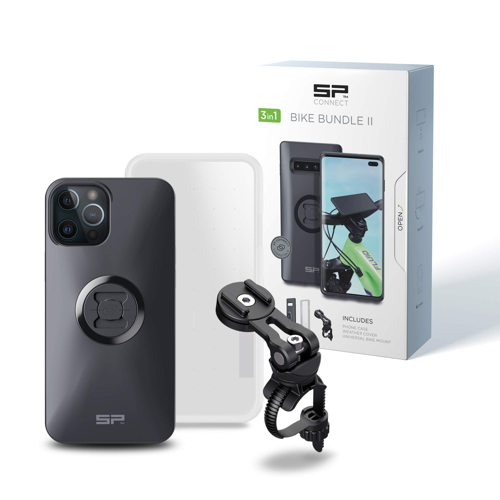 SP CONNECT Bike Phone Mount - Premium Waterproof Cycling Phone Holder for iPhone, Samsung & Smartphones - Secure & Durable MTB, Road Bike, E-Bike Accessories - Perfect for Outdoor Adventures, Commuting & GPS Navigation