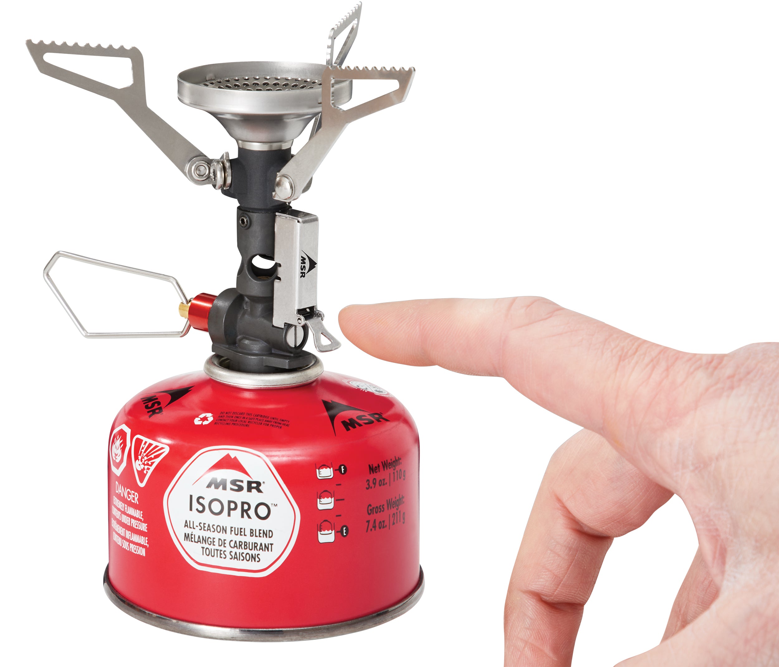 MSR Pocket Rocket Deluxe Ultralight Backpacking Stove - Compact Camping Gas Burner for Hiking, Backpacking & Outdoor Adventures - Perfect for Boiling Water & Cooking Meals on the Go