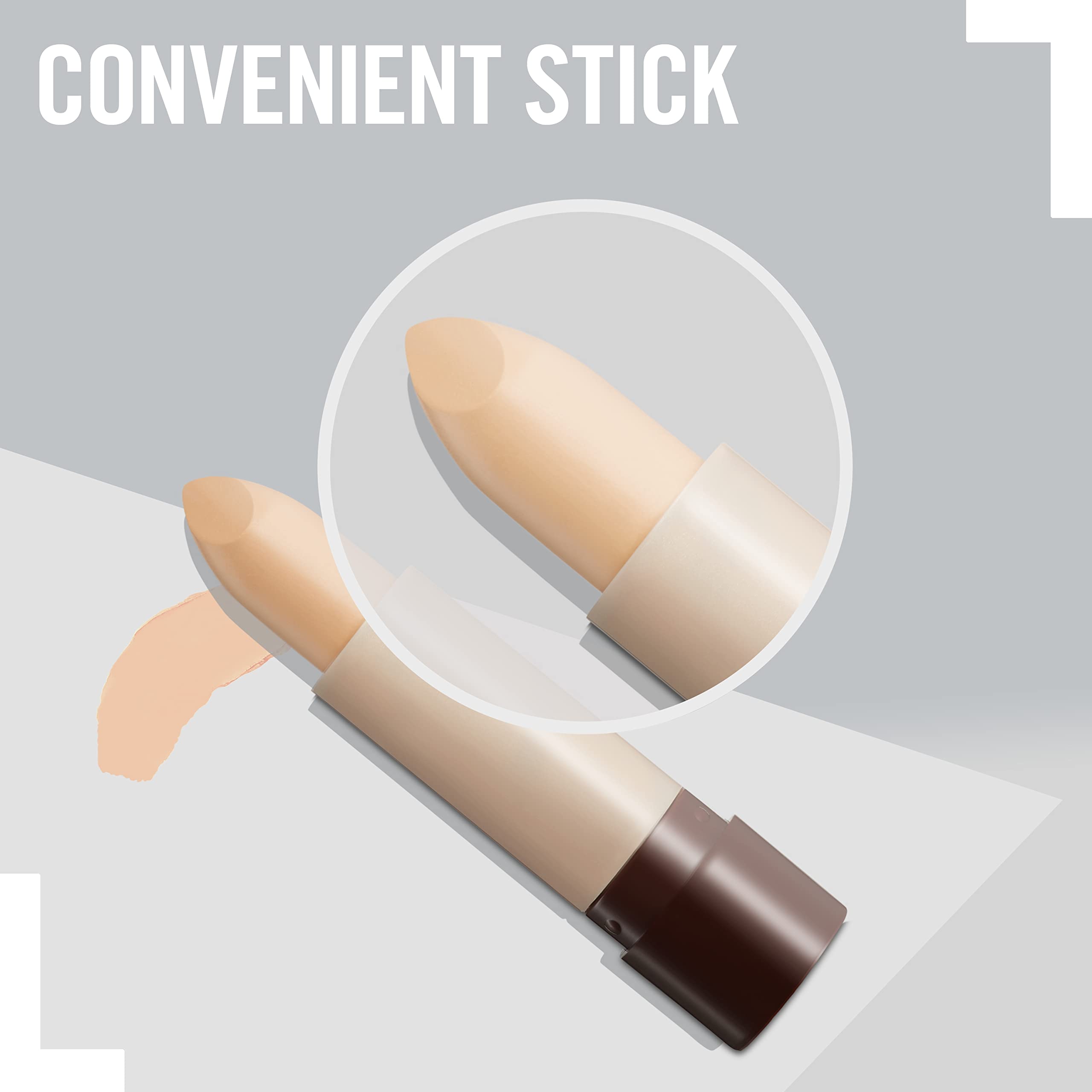 Rimmel London Hide the Blemish Concealer Stick - Ultra-Creamy, Easy to Blend, 5-Hour Wear, 0.16oz (Shade: 103 Soft Honey) | Perfect for Dark Circles, Blemishes & Imperfections | Everyday Makeup & On-The-Go Touch Ups