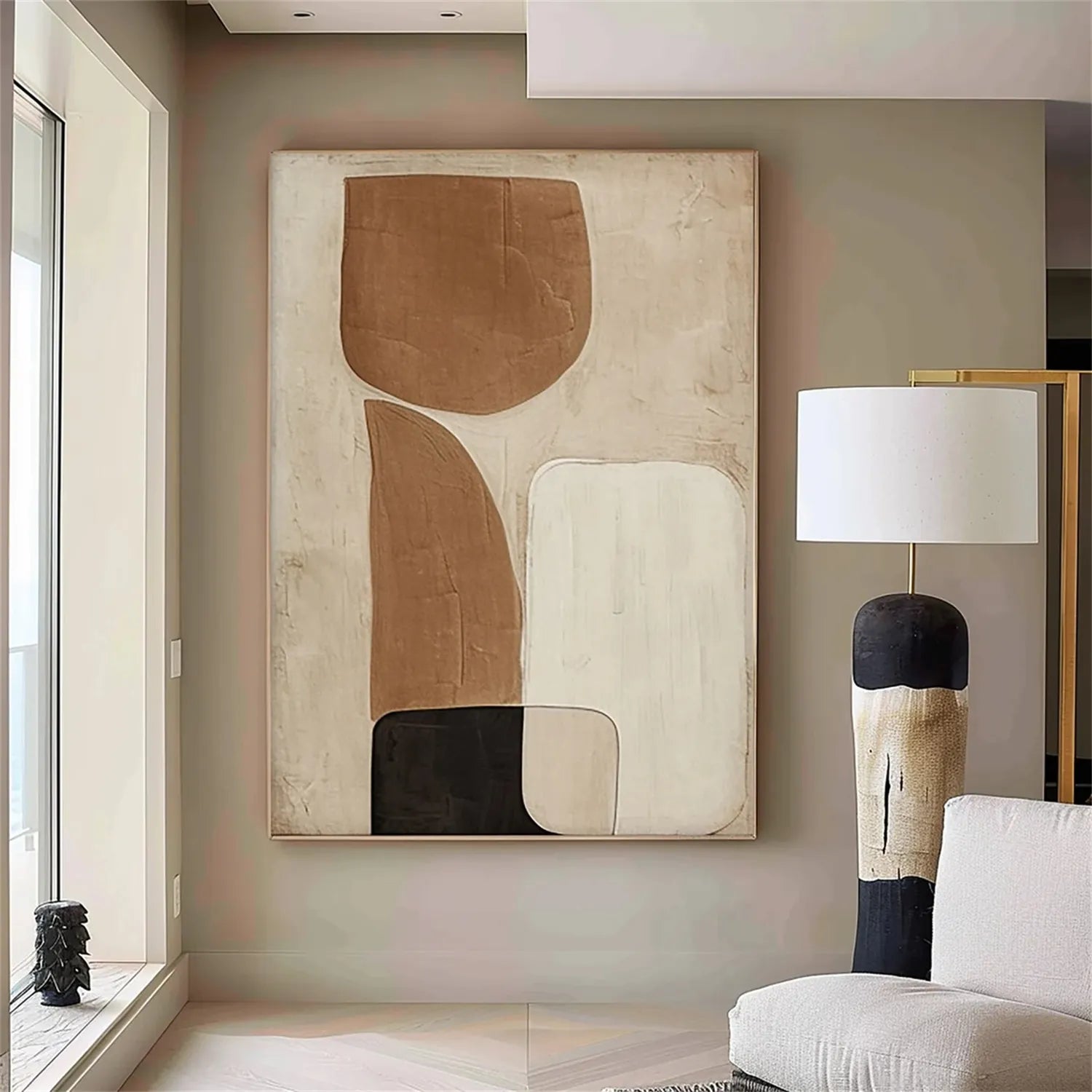 Abstract Painting #AB 178 - Modern Wall Art for Home & Office Decor | Handmade Canvas Artwork for Living Room, Bedroom, or Office Spaces
