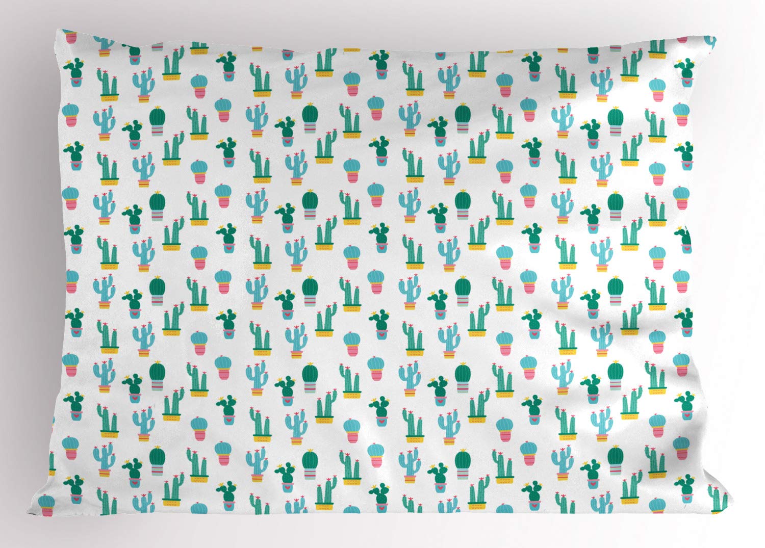 Ambesonne Cactus Pillow Sham - Decorative Standard Size 26