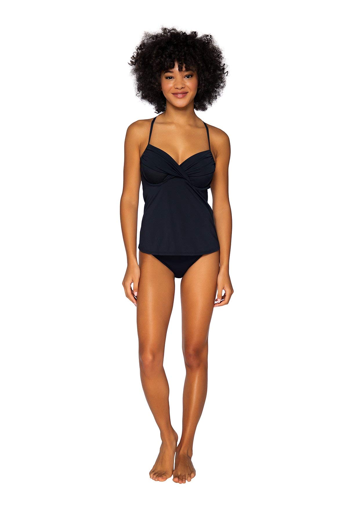 Women's Crossroads Underwire Tankini Swimsuit Top - Supportive Bikini Top for Swimming, Beach & Pool - Perfect for Vacation & Summer Water Activities