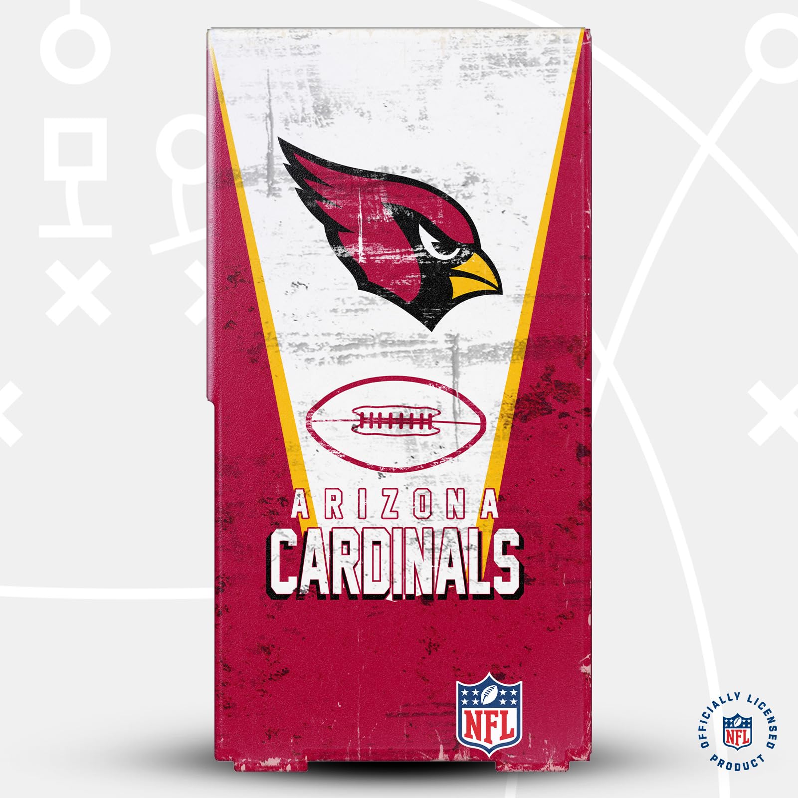 Official NFL Arizona Cardinals Console Wrap Compatible with Xbox Series X - Gaming Room Decor, Fan Gift, and Game Day Accessory