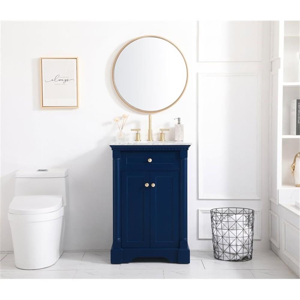 Modern 30-Inch Walnut Bathroom Vanity with Under Sink Storage - Elegant Single Sink Bathroom Organizer Cabinet for Home Decor & Bathroom Organization