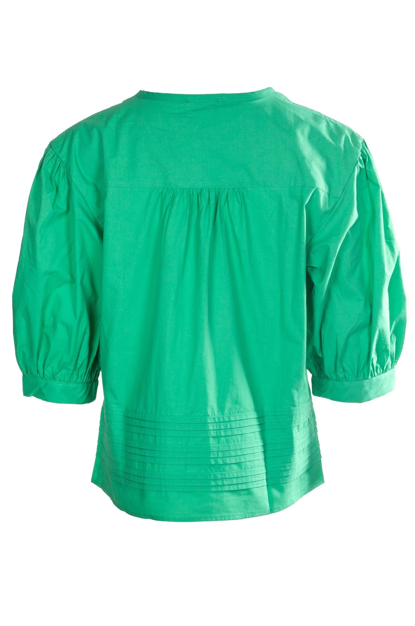 100% Cotton Voile Top for Women - Green Jade Color | Soft & Breathable Summer Blouse | Perfect for Casual Wear, Beach Outfits & Vacation Essentials
