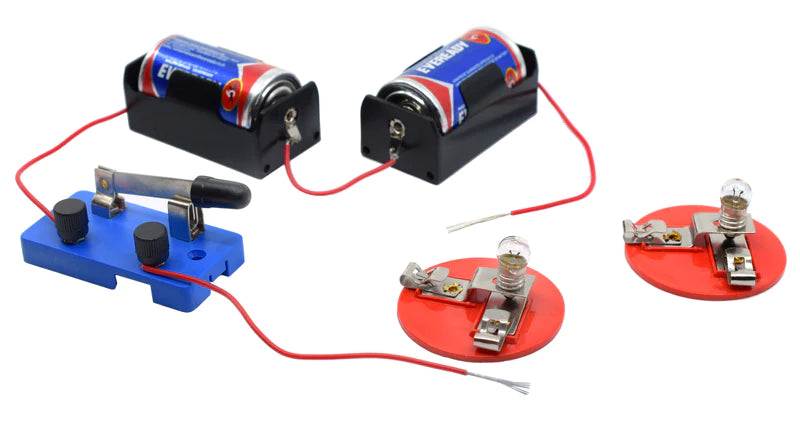 Eisco Basic Circuits Kit for Kids - Complete Electronics Starter Set with Wires, Bulbs, Switches & More - Perfect for Science Experiments, STEM Projects & Classroom Learning