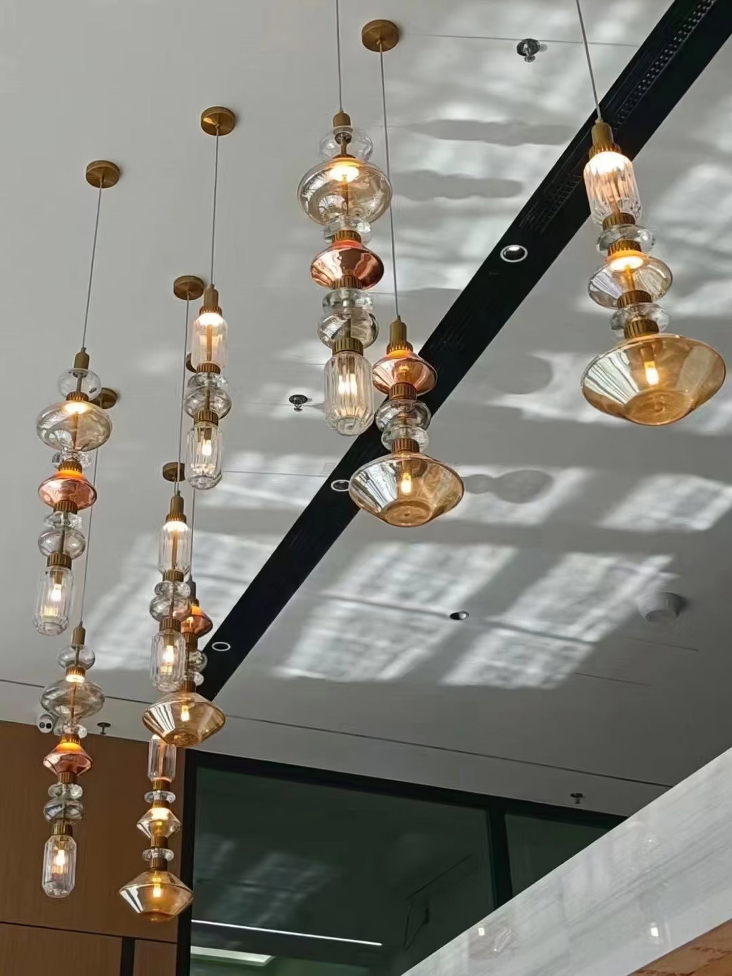 Elegant Ballet Pendant Light - Modern Crystal Glass Ceiling Lamp for Living Room, Bedroom & Dining Room - Perfect for Home Decor and Romantic Ambiance