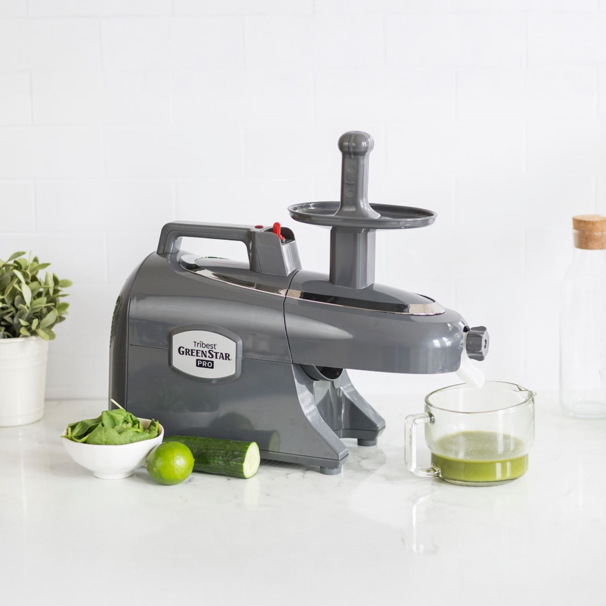 Greenstar® Pro Certified Refurbished Commercial Slow Juicer - Stainless Steel Twin Gear for High Volume Juicing | Perfect for Juice Bars, Health Cafes & Home Use