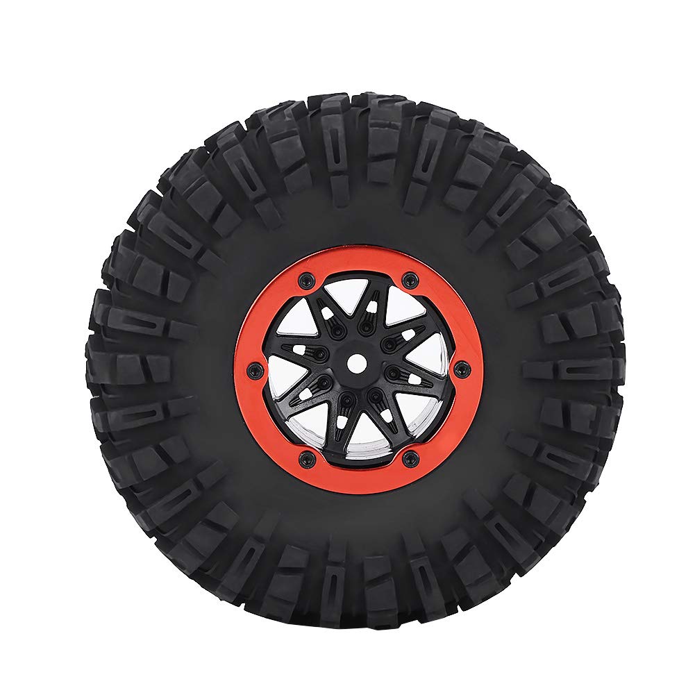 Durable Plastic RC Car Wheel Hubs & Tires - Heavy-Duty Crawler Accessories for Off-Road Terrain | Perfect for RC Trucks, Rock Crawlers & All-Terrain Vehicles