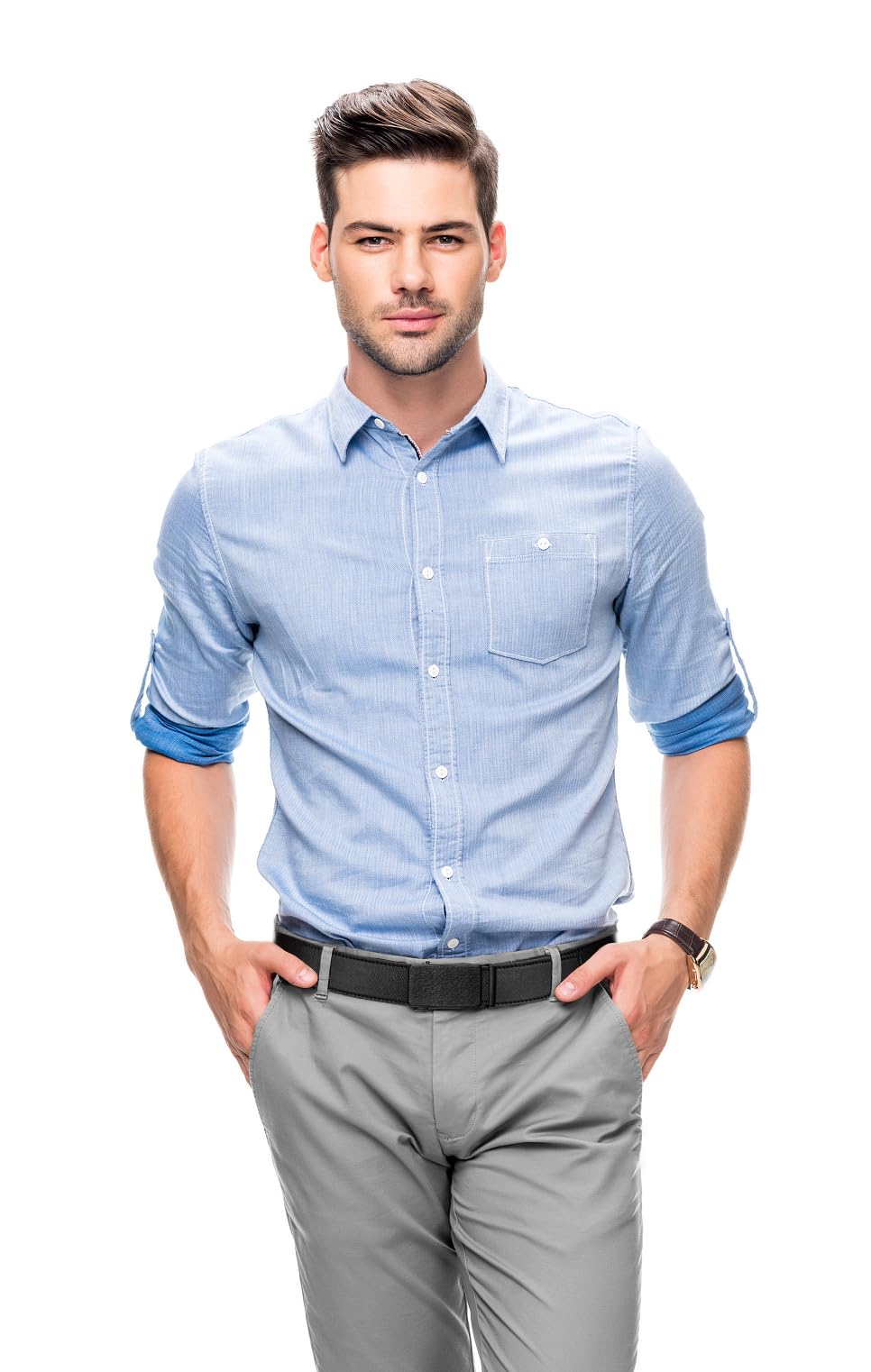 Premium Men's Ratchet Dress Belt - 1 3/8
