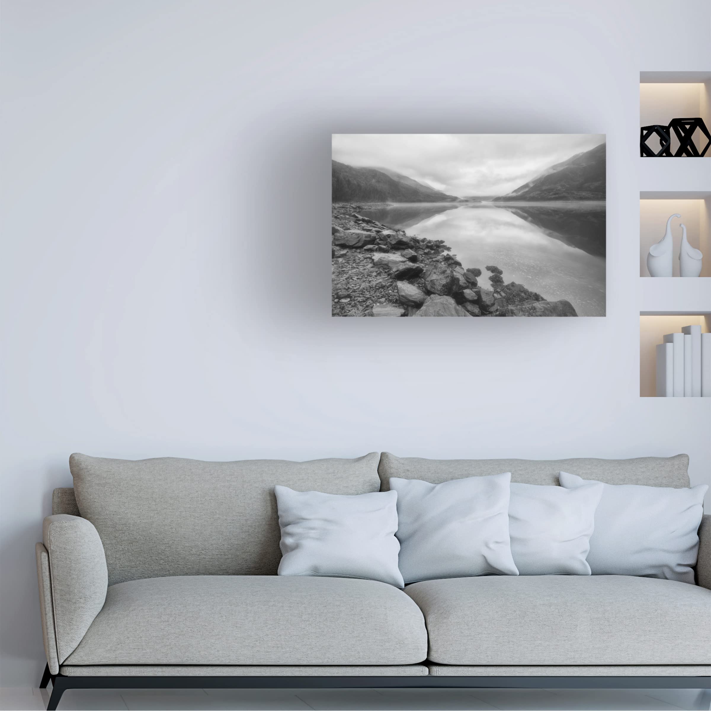 Loch Spirits Canvas Art Print by Nick Dautlich - Premium Trademark Fine Art Wall Decor for Living Room, Bedroom & Office