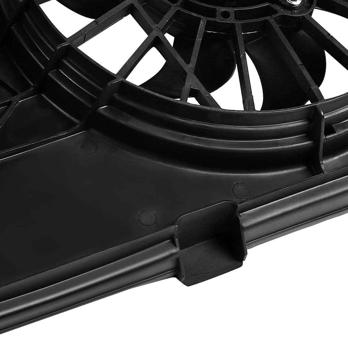 DNA Motoring OEM-RF-0075 High Performance Radiator Cooling Fan - Direct Replacement for 2005-2007 Dodge Caravan, Grand Caravan & Chrysler Town & Country - Improved Cooling Efficiency - Perfect for Summer Driving & Heavy Traffic Conditions