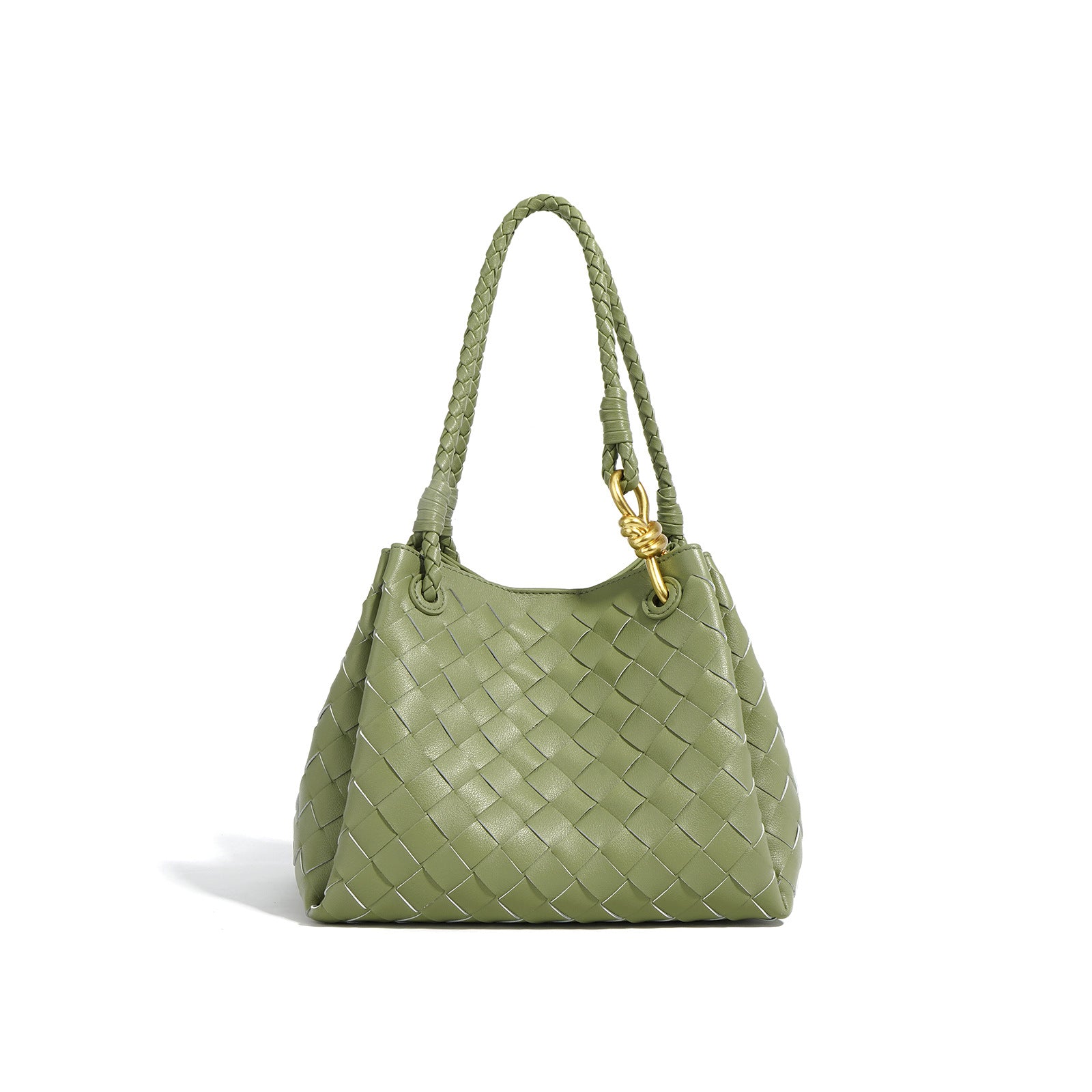 Hand Woven Leather Bucket Bag for Women - Stylish Crossbody Purse with Adjustable Strap - Perfect for Work, Travel & Everyday Use