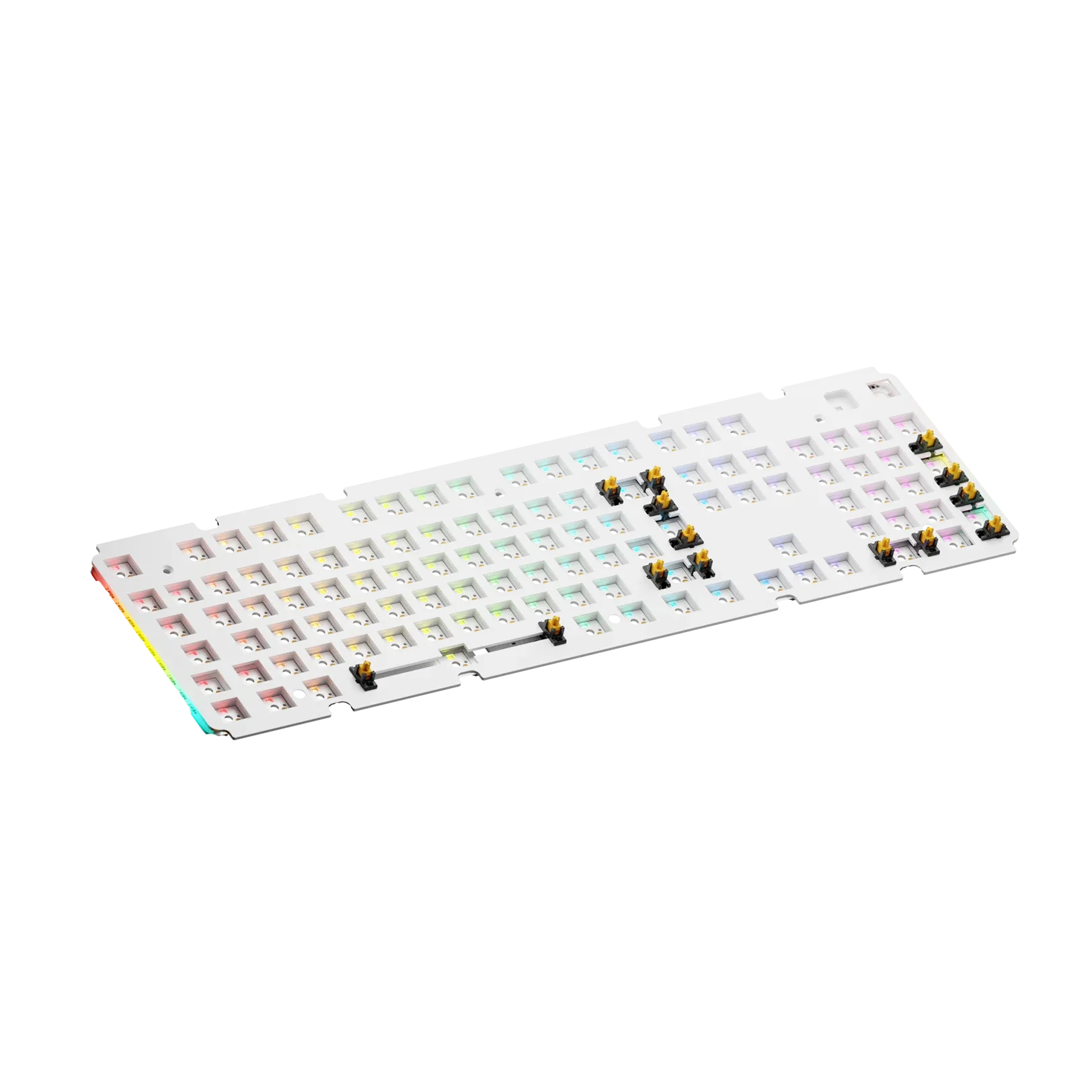 GMMK 3 Mechanical Keyboard Switch Plate - 100% FR4 Material, White Color, ISO Layout - Perfect for Custom Keyboard Builds & Gaming Setups
