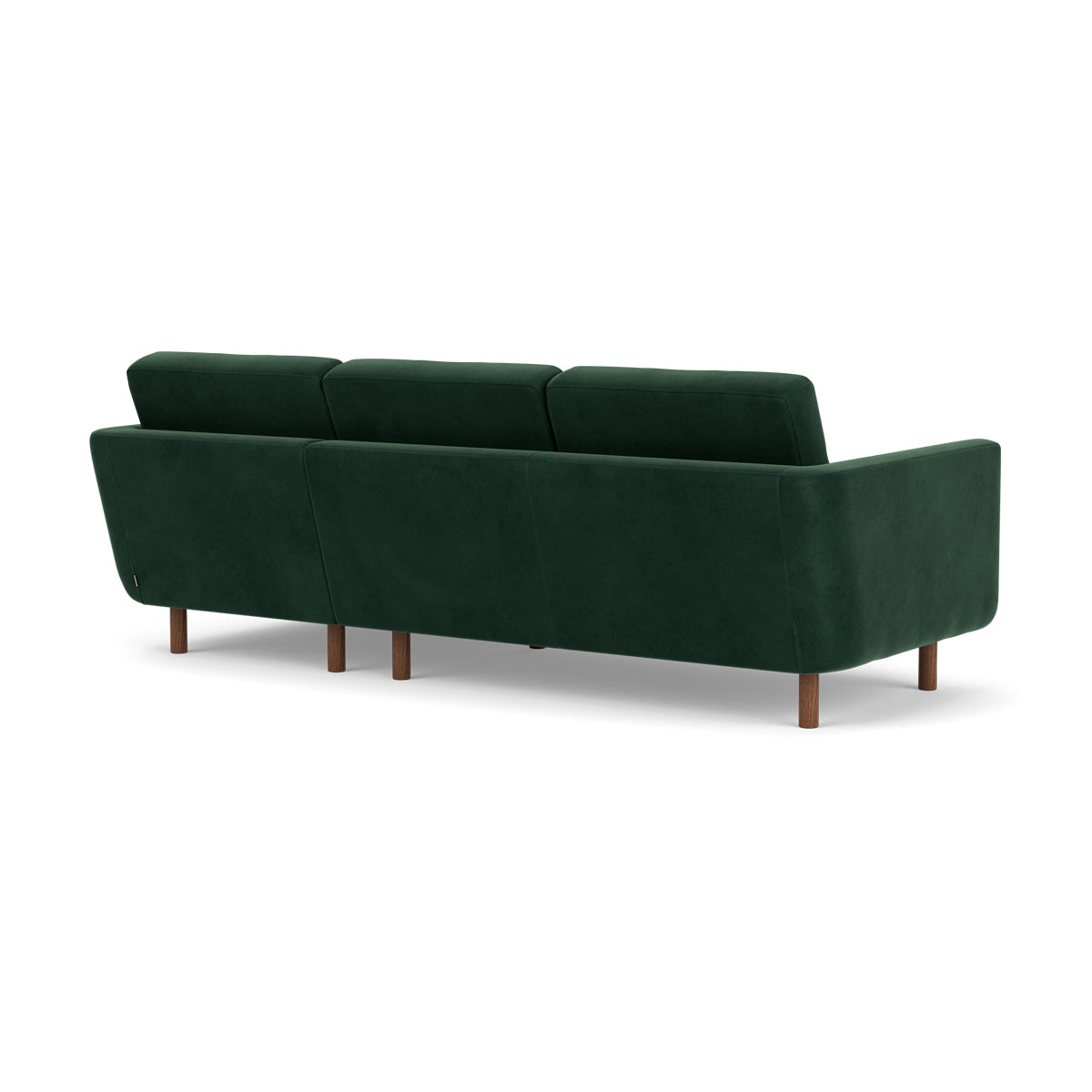Conrad Velvet Right Chaise Sofa - Modern Upholstered Sectional Couch for Living Room, Lounge & Apartment Decor | Perfect for Small Spaces & Home Theater Seating