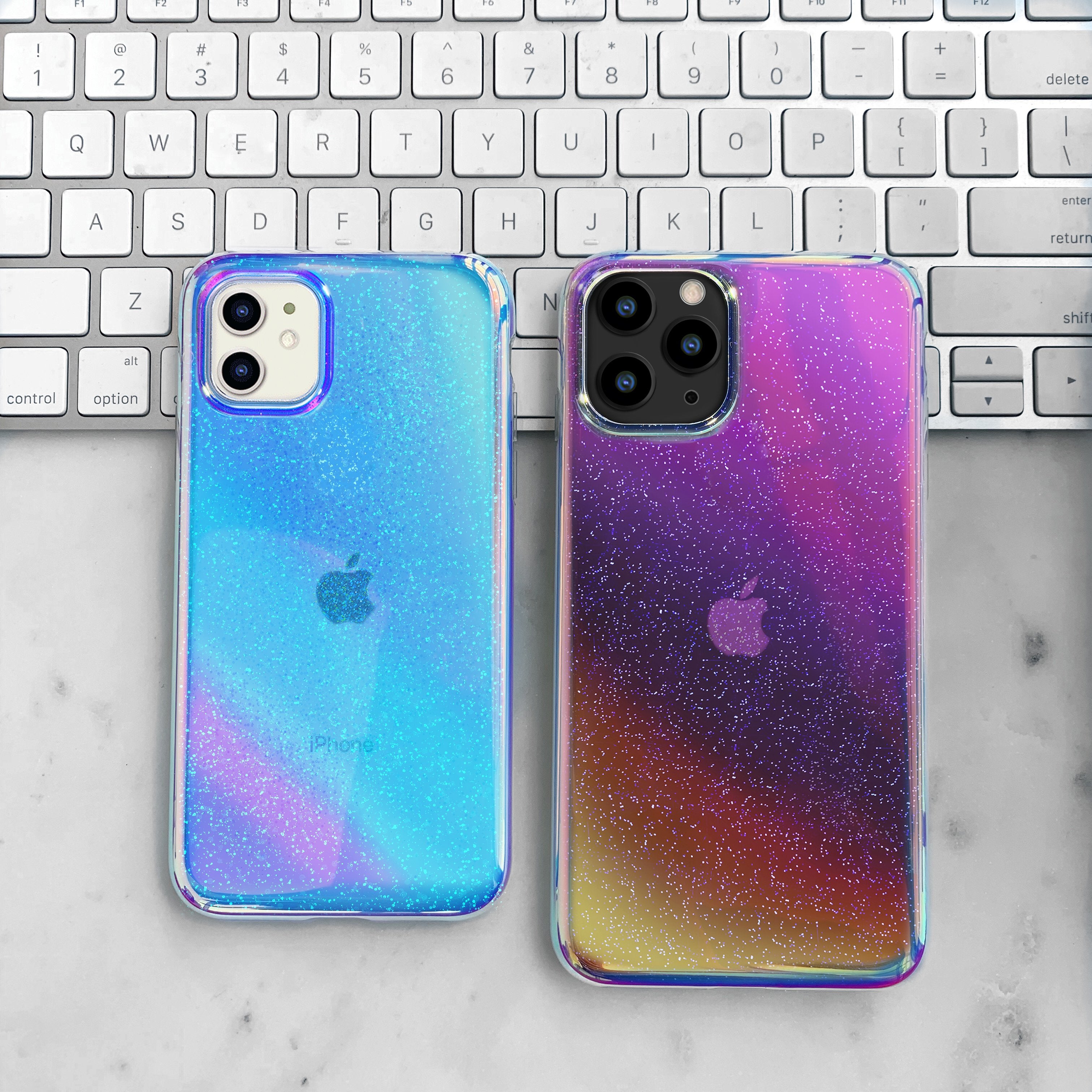 Glitter Nebula iPhone Case - Sparkling Galaxy Design Protective Cover for iPhone 12/13/14/15 Pro Max - Perfect for Parties, Gifts & Everyday Glam