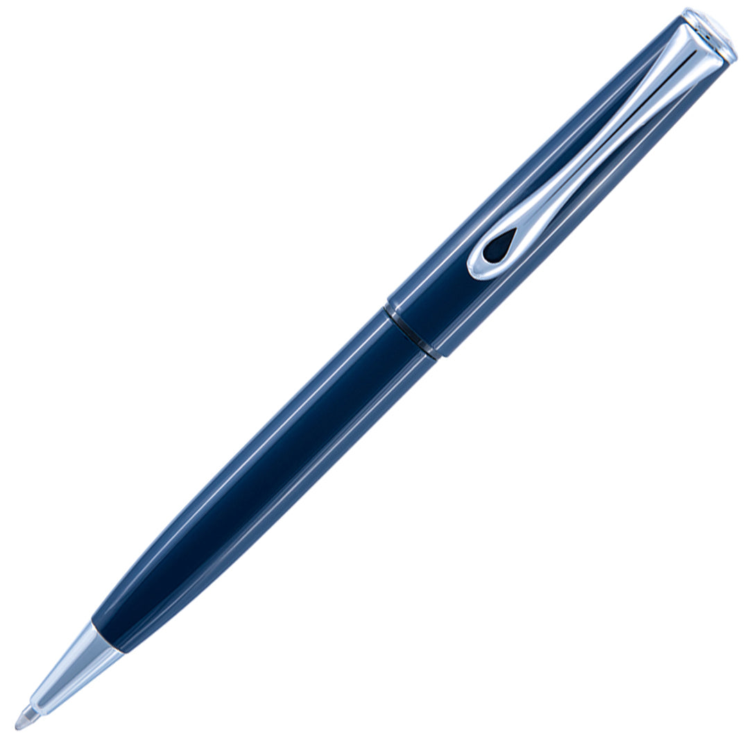 Diplomat Esteem Dark Blue Lacquer Ballpoint Pen - Premium Writing Instrument for Business Professionals & Gift Giving - Perfect for Office Use, Signing Documents & Special Occasions