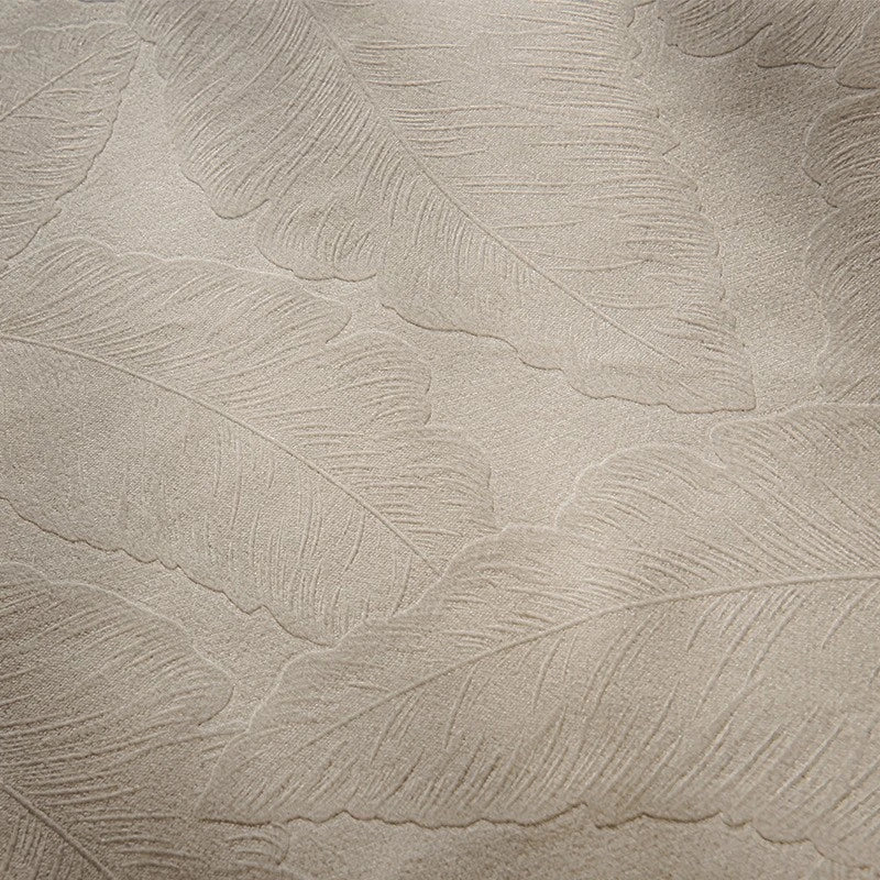 Luxury Velvet Leaf Embossed Blackout Curtains for Bedroom - Custom Room Darkening Drapes for Living Room, Nursery & Home Decor