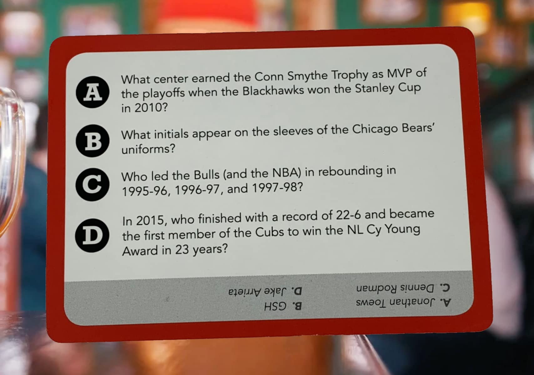 Chicago Sports Trivia Game - Fun Facts & Team History for Cubs, Bears, Bulls & White Sox Fans | Perfect for Game Nights & Sports Bars