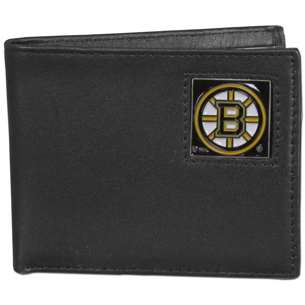 Premium NHL Leather Bi-Fold Wallet for Men - Officially Licensed Hockey Gift Box - Perfect for Sports Fans & Everyday Use
