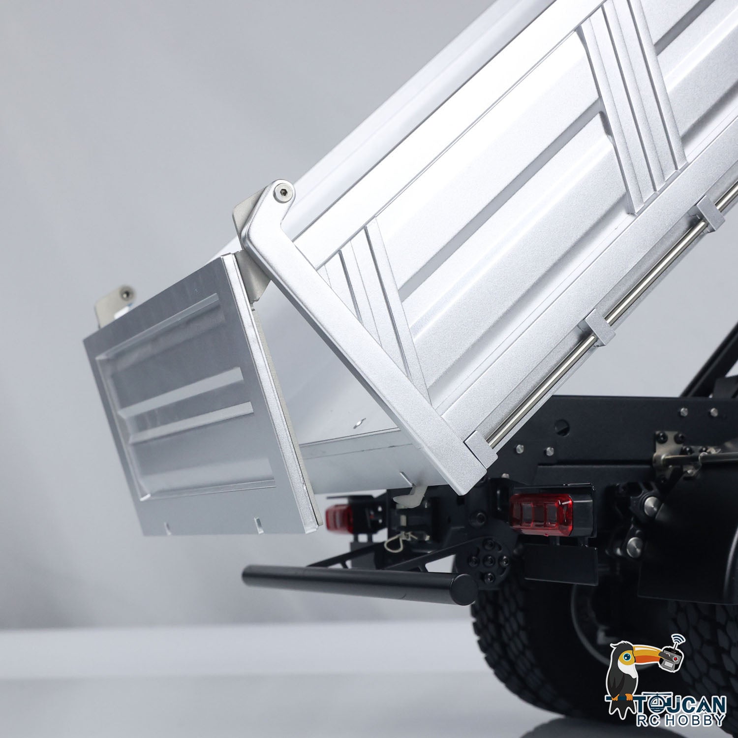 1/14 Scale Kabolite 5701 RC Dump Truck - 4x4 Remote Control Dumper Car with Sound & Light Simulation - Engineering Vehicle Hobby Model for Kids & Adults - Perfect for Construction Site Play, Collecting & RC Racing