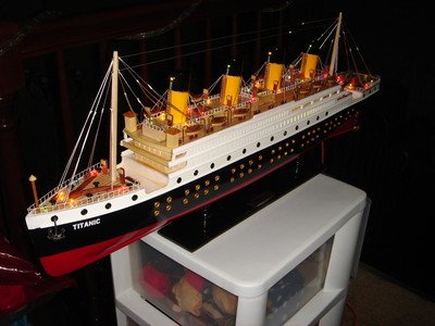 Titanic Wooden Model Cruise Ship 32