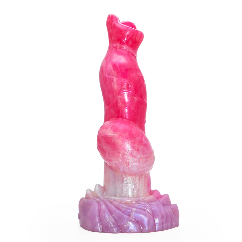 Premium Liquid Silicone Alien/Fido Dildo with Strong Suction Cup - Realistic BeHorny Sex Toy for Adults | Perfect for Solo Play, Couples & BDSM Scenes