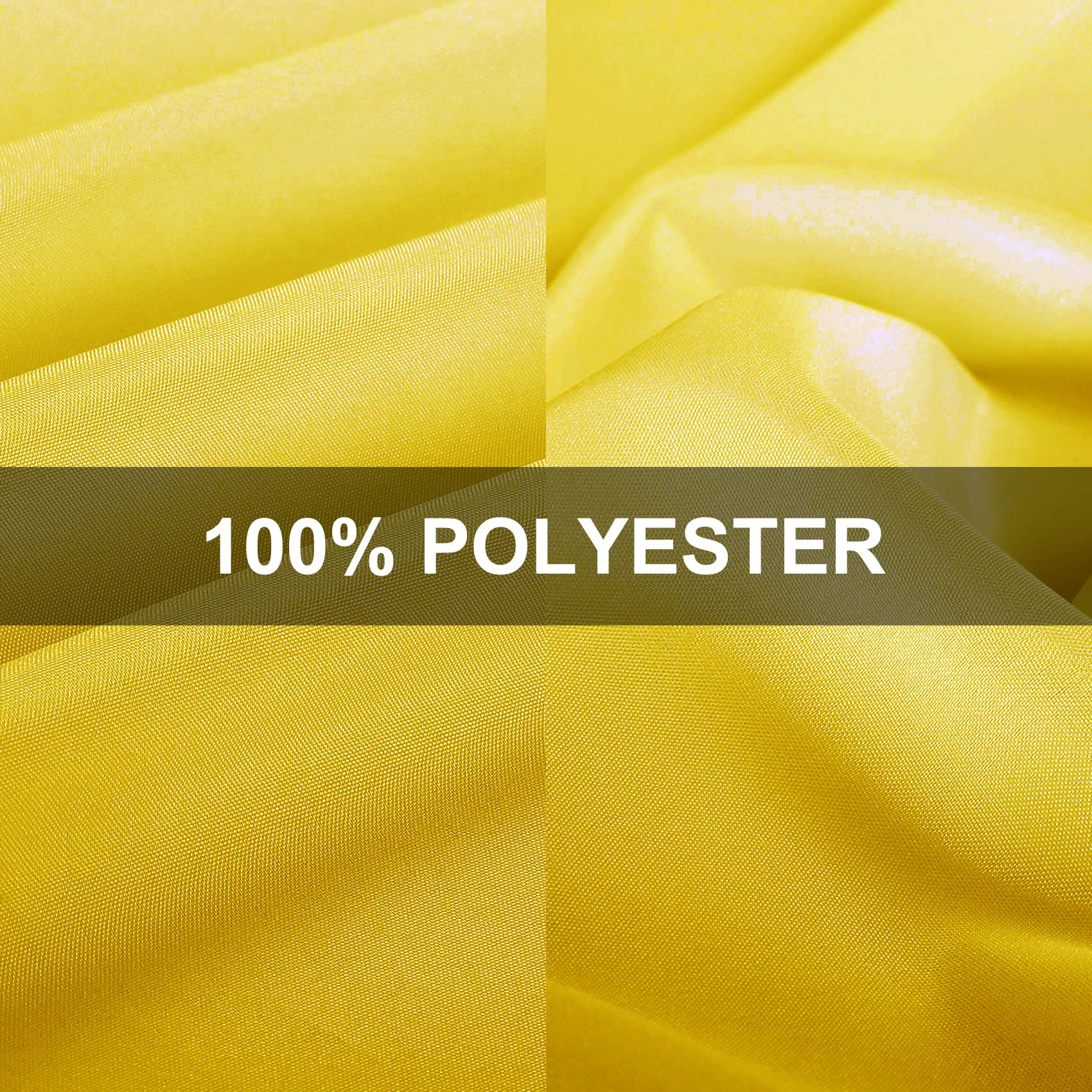 Yellow Rectangle Tablecloth 90x156 Inches - Stain & Wrinkle Resistant Washable Polyester Table Cover for Dining Table, Buffet, Wedding Decor - Perfect for Parties, Holidays & Home Decor