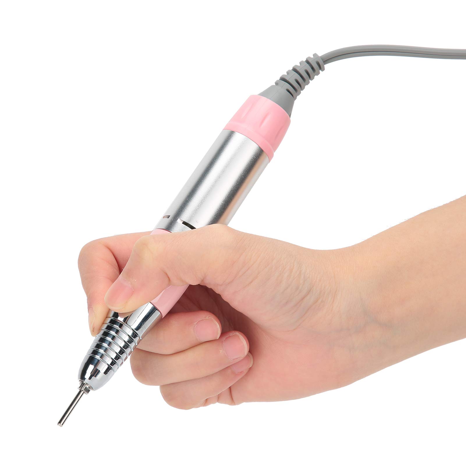 Electric Nail Drill Replacement Handle - Professional Manicure & Pedicure Tool for Acrylic & Gel Nails - Pink Handpiece for Nail Polishing, Shaping & Grinding - Perfect for Home & Salon Use
