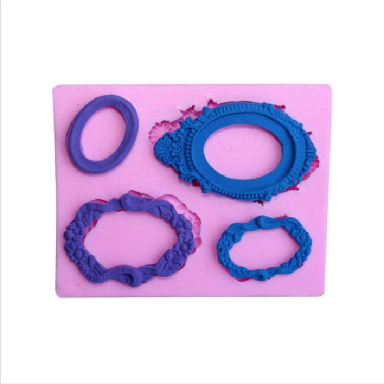 Premium Chocolate & Fondant Molds Set - DIY Baking Tools for Cake Decorating, Mirror Glaze & Photo Frame Designs - Perfect for Birthday Cakes, Wedding Desserts & Home Baking Projects