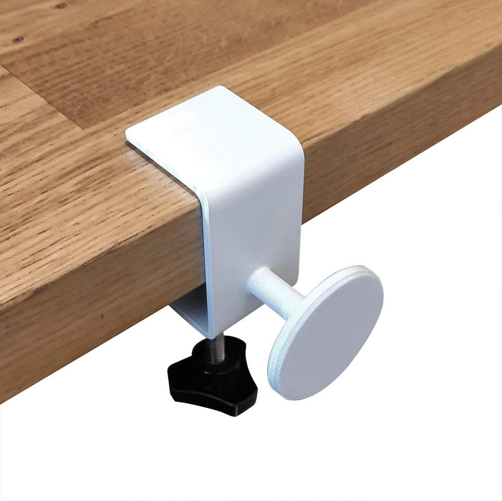 2 Pcs Adjustable Desk Wall Spacers - White Table Wall Protectors & Furniture Bumpers for Office, Home & Dorm - Prevent Scratches & Damage to Walls & Desks