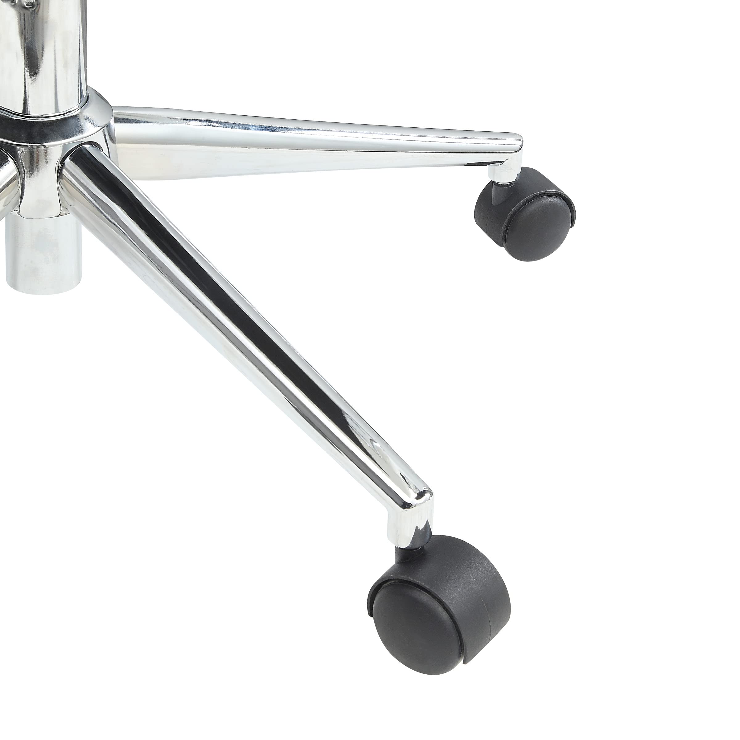 Office Star Antimicrobial Manager's Adjustable Office Chair with Chrome Base - Mid-Back Ergonomic Desk Chair with Dillon Black Fabric - Perfect for Home Office, Executive Workspace & Business Meetings