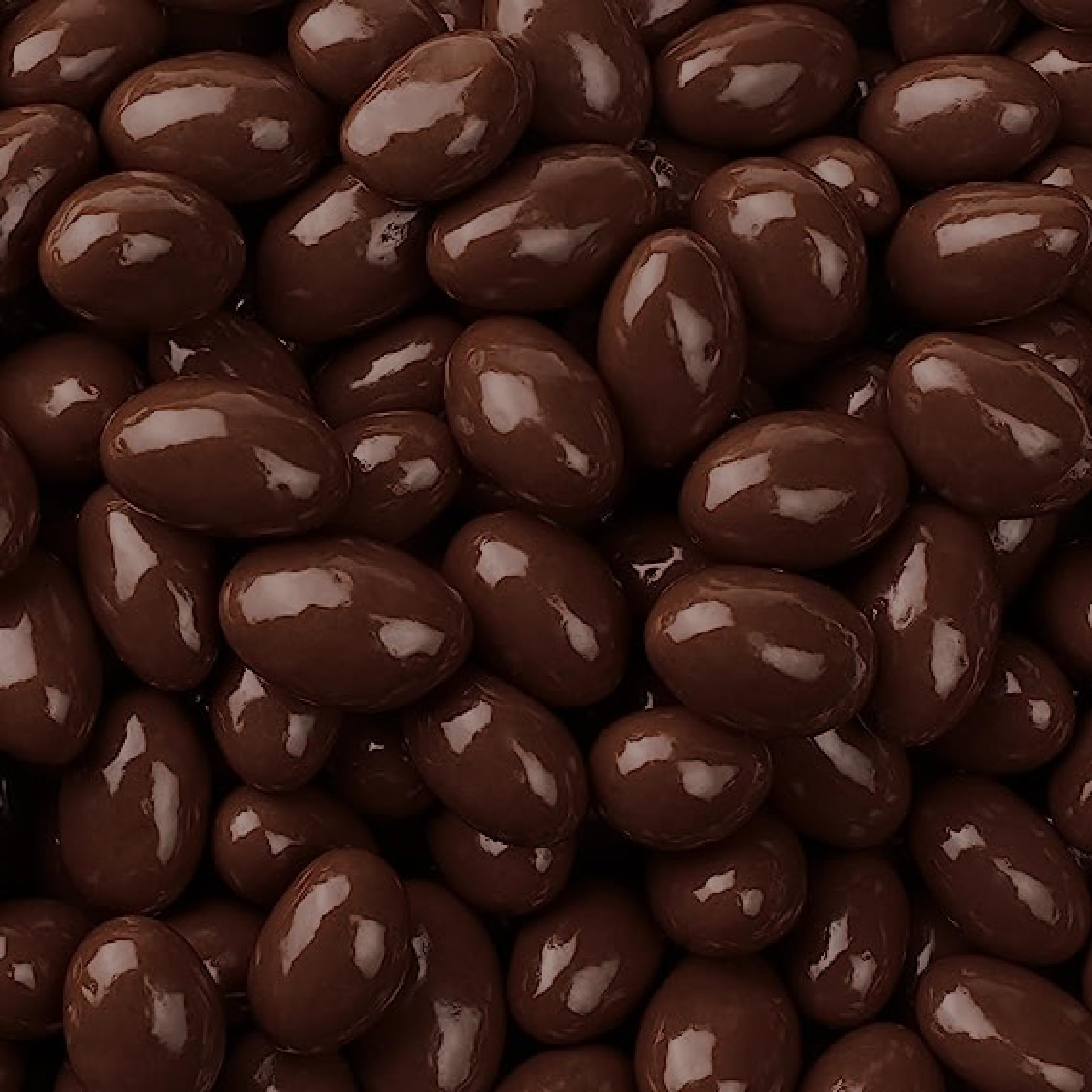 Premium Dark Chocolate Covered Almonds - 2lb Bulk Bag | Healthy Snacks for Office, Parties & Gifting | Kosher, Vegan-Friendly Treats