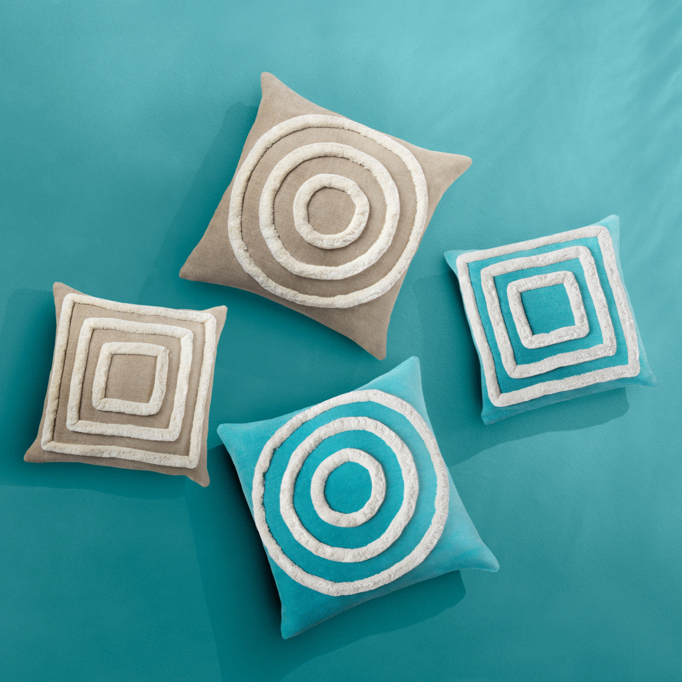 Pimlico Squares Pillow - Stylish Decorative Throw Pillow for Sofa, Bed & Home Decor - Perfect for Living Room, Bedroom & Cozy Spaces