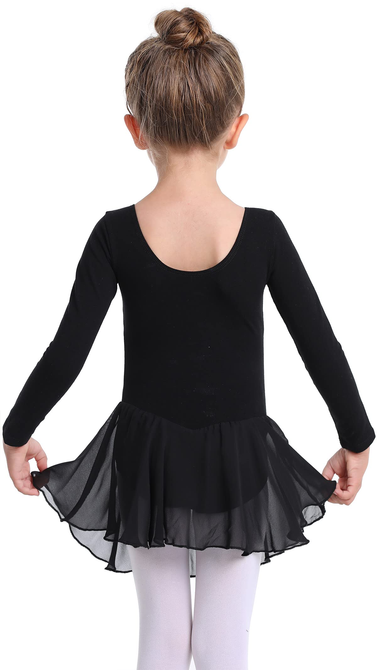 MDNMD Toddler Ballet Leotard for Girls - Dance Leotard with Skirt Set, Gymnastics & Ballerina Outfit, Classic Short Sleeve Dance Dress - Perfect for Ballet Class, Recitals & Dance Performances