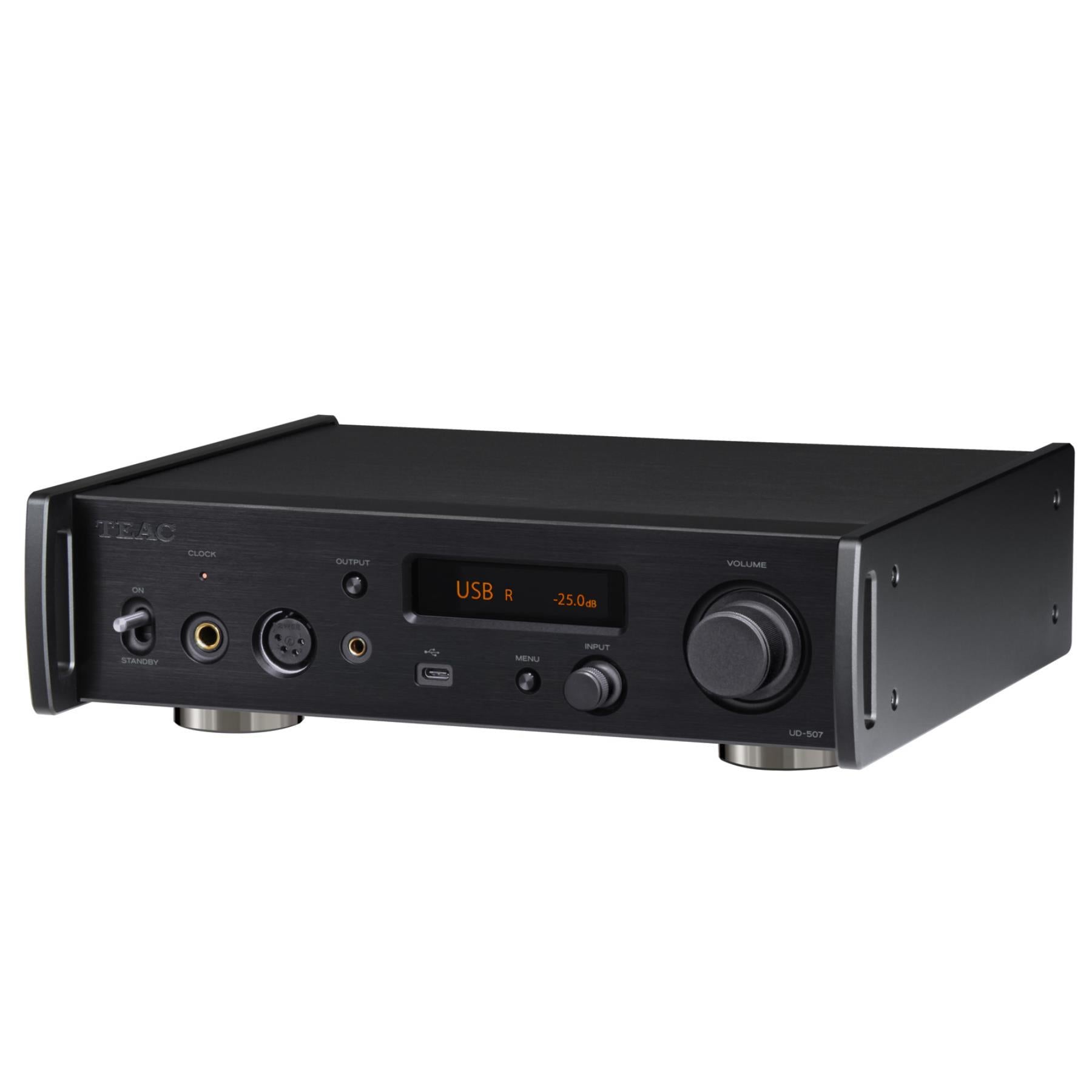 Teac UD 507 High-Resolution USB DAC Preamplifier with Headphone Amp - Perfect for Audiophiles & Home Studio Recording