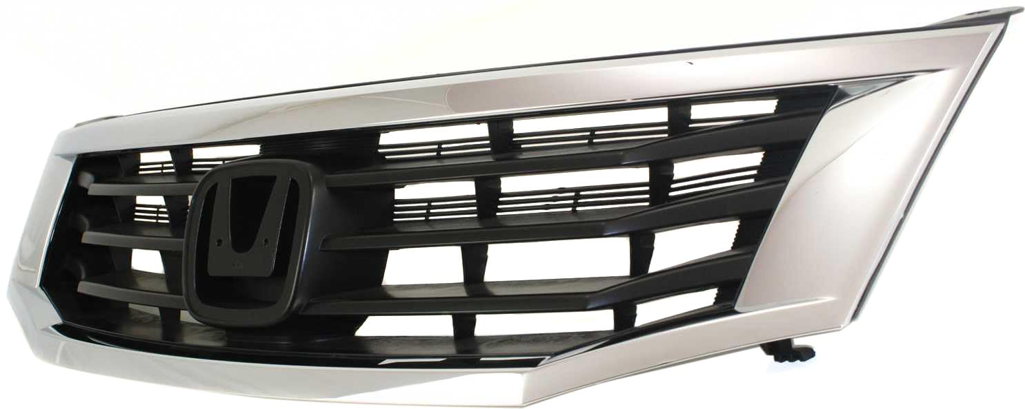 Honda Accord 2008-2010 ABS Plastic Chrome Grille Replacement - Compatible with Sedan Models | Easy Installation & Customizable Paintable Insert | Perfect for Car Upgrades & Restoration Projects