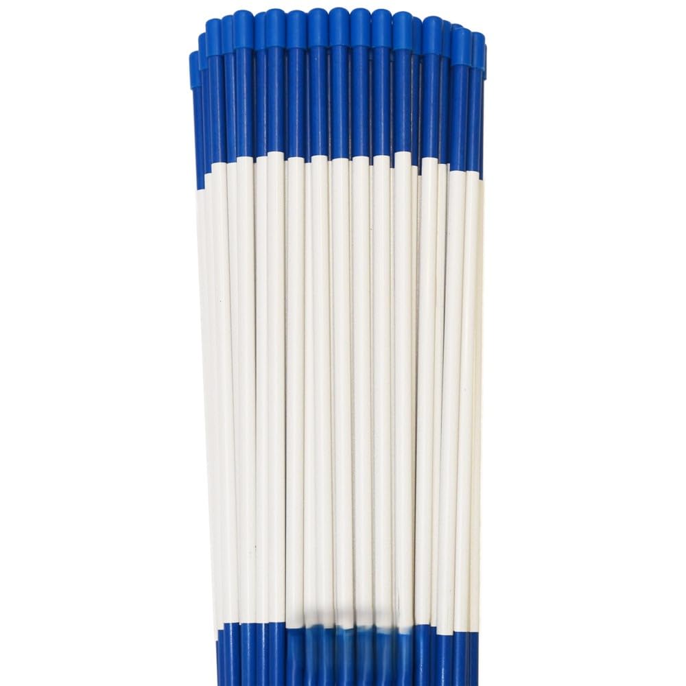 100 Pack Blue Driveway Markers - 4' x 5/16