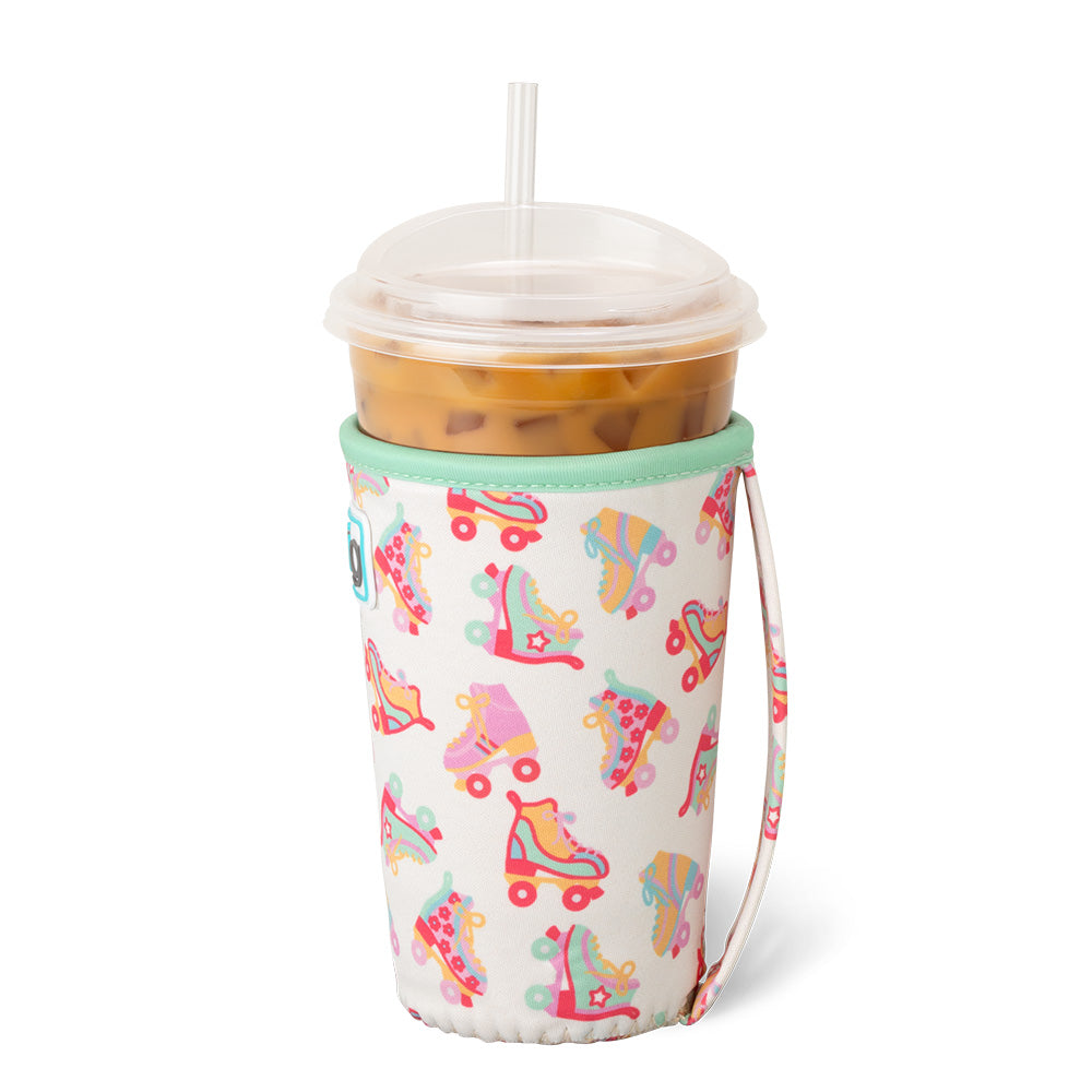 Roller Rink Medium Iced Cup Coolie - Insulated Beverage Sleeve for Cold Drinks - Perfect for Skating Rinks, Parties, and Outdoor Events