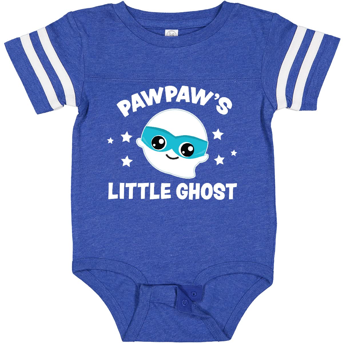 Inktastic Cute Pawpaw's Little Ghost with Stars Baby Bodysuit - Adorable Halloween Outfit for Infants & Toddlers - Perfect for Halloween Parties, Trick-or-Treating & Photo Shoots