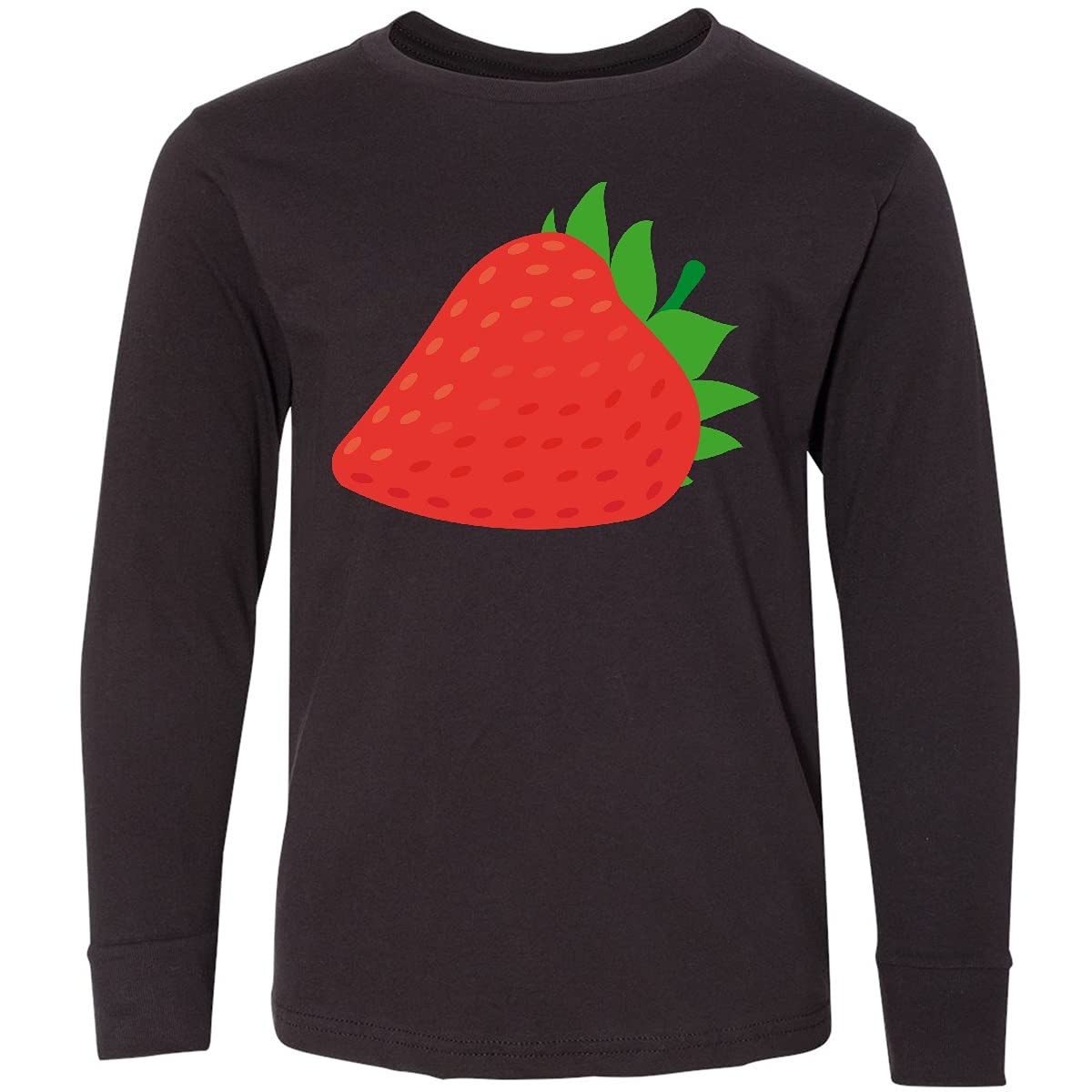 Inktastic Strawberry Fruit Youth Long Sleeve T-Shirt | Cute Graphic Tee for Kids | Soft Cotton Top for School, Playdates & Everyday Wear