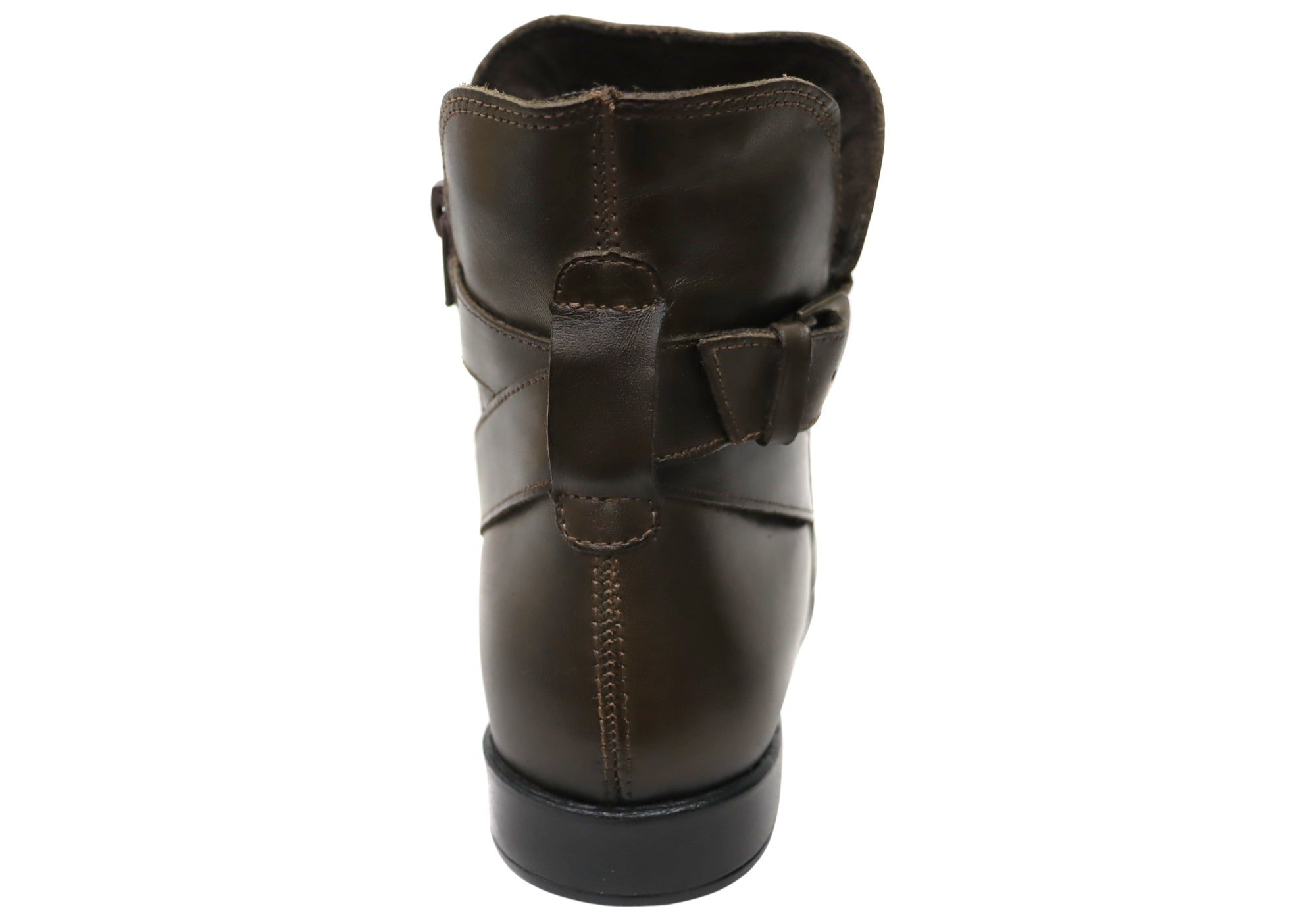 Perlatto Women's Comfortable Leather Ankle Boots - Penny Style Made in Brazil - Perfect for Work, Casual Outfits & Fall Fashion